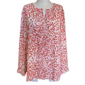 Talbots Print Blouse